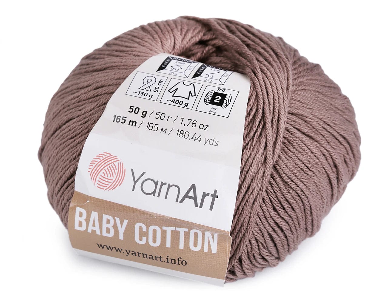 Dzija Yarn Art Baby Cotton-bēša 165m 50g #407