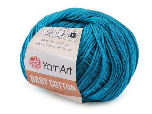 Dzija Yarn Art Baby Cotton-zila 165m 50g #458