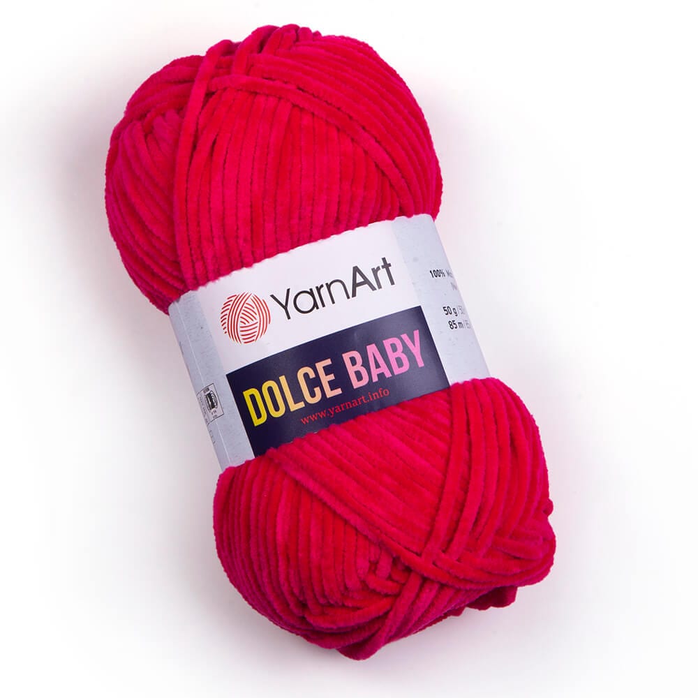 Dzija Yarn Art Dolce Baby-Zefīra dzija-fuksija 85m 50g #759