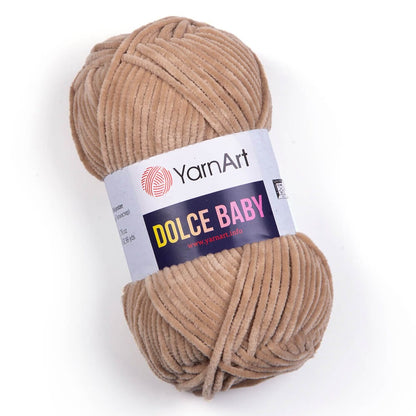 Yarn Art Dolce Baby-Zefira Garn, hellbraun, 85m 50g #747