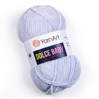 Dzija Yarn Art Dolce Baby-Zefīra Garn hellgrau 85m 50g #776