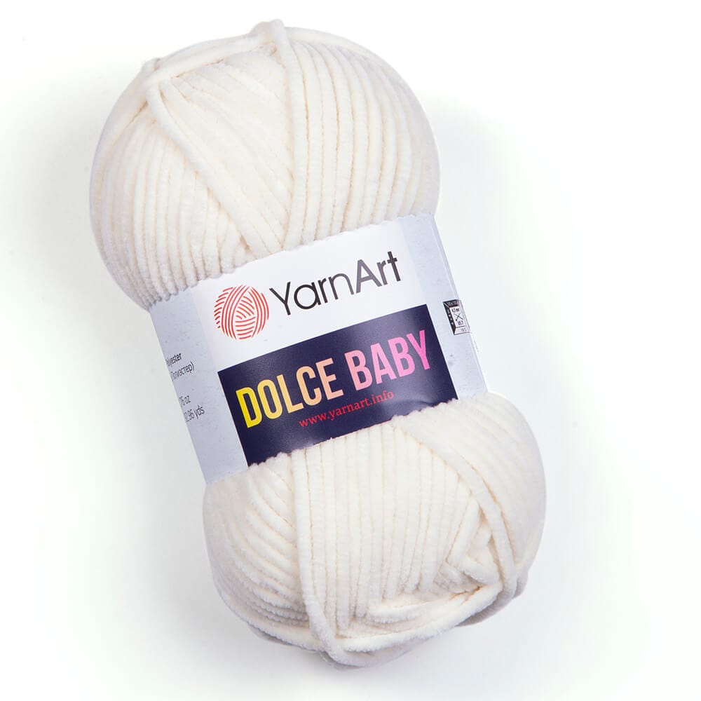 Dzija Yarn Art Dolce Baby-Zefīra dzija-krēmkrāsas 85m 50g #745