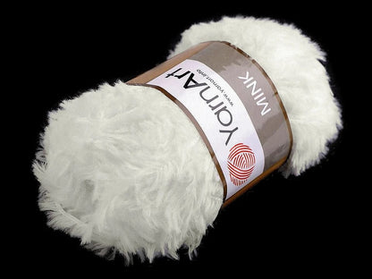 Fil à tricoter Yarn Art MINK blanc crème 75 m 50 g #330