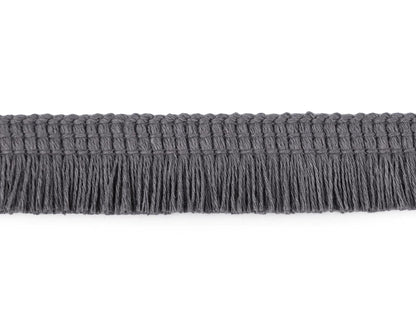 Frange en coton 17 mm, gris foncé