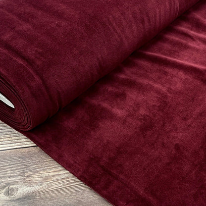 Baumwollvelours-Bordeaux 250 g/m²