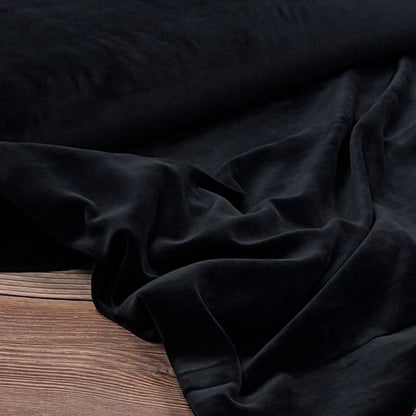 Baumwollvelours-Schwarz 250 g/m²