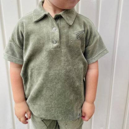 Cotton velour-sand 240 g/m²