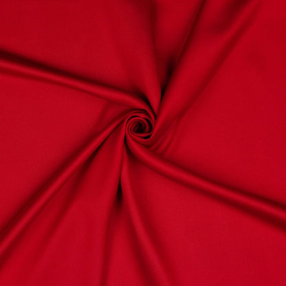 Tissu imitation soie rouge 140 g/m²