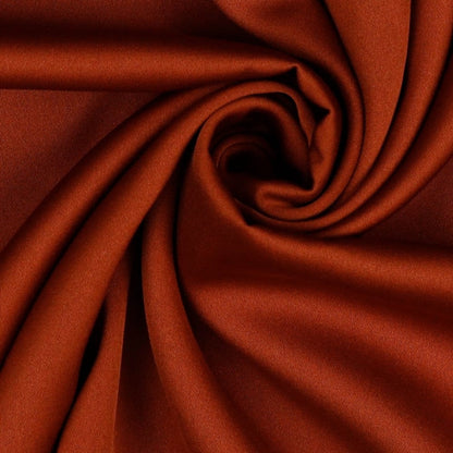 Tissu en soie artificielle terracotta 140 g/m²