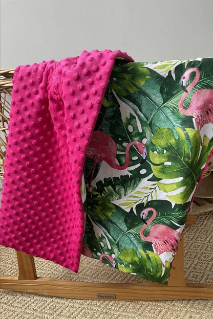 Minky polaire fuchsia 260 g/m²