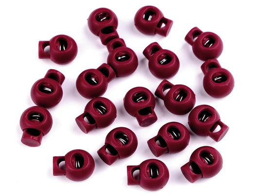 Plastmasas auklas fiksators 15x19 mm-bordo