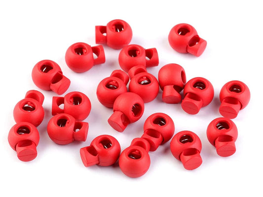 Plastmasas auklas fiksators 15x19 mm-sarkans