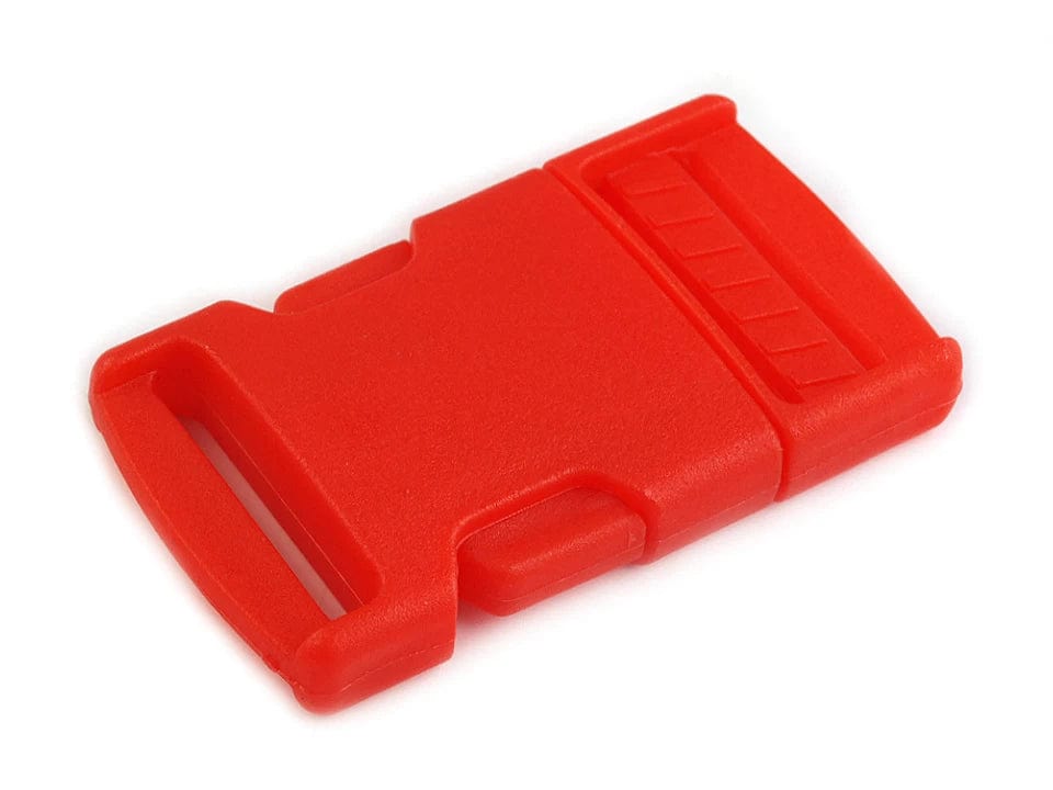 Plastmasas sprādze-savienotājs 25 mm-sarkans ( iepakojumā 5 gb)