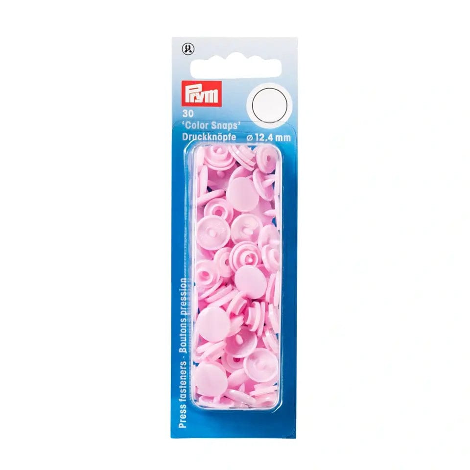 PRYM Spiedpogas Ø12.4 mm 30 gab-rozā