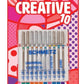 SCHMETZ CREATIVE 10 Šujmašīnu adatu komplekts JEANS/UNIVERSAL/STRETCH (10gab.)