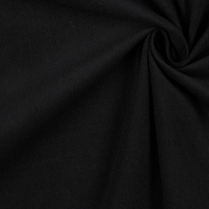 Peen puuvillane velvet-must 145 g/m²