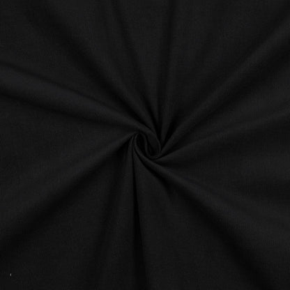 Peen puuvillane velsvet-must 145 g/m²