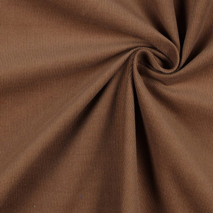 Velours de coton fin, ton noisette 145 g/m²