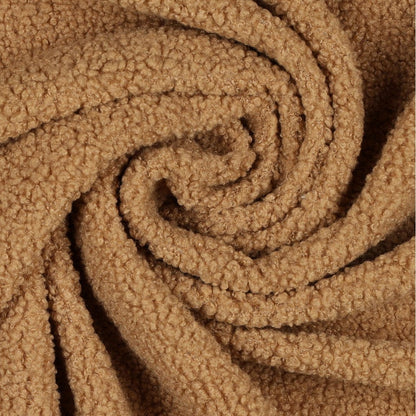 Tissu Teddy marron clair 270 g/m²