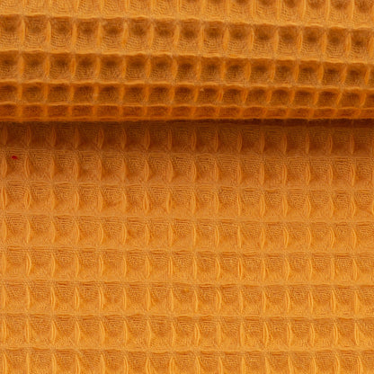 Tissu nid d’abeille jaune miel 230 g/m²