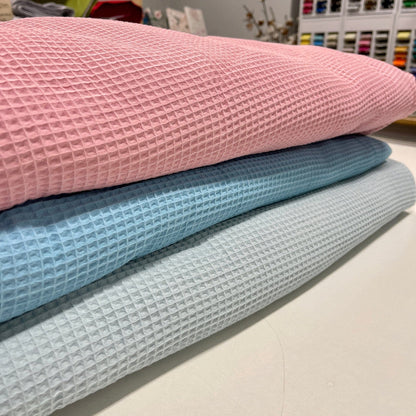 Waffelstoff-rosa 230 g/m²