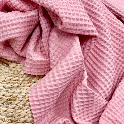 rosa Waffelstoff 230 g/m²