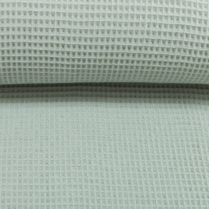 Tissu gaufré vert sauge 230 g/m²