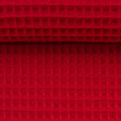 Tissu gaufré rouge 230 g/m²