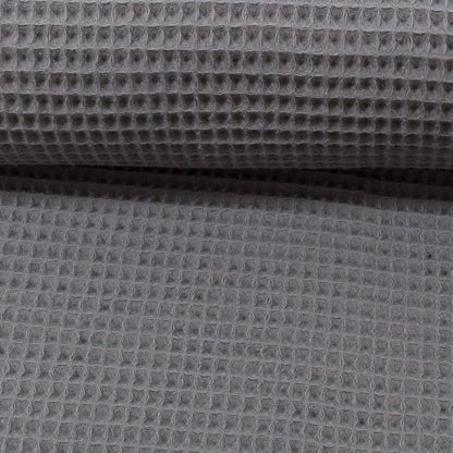 Waffle en tissu gris foncé 230 g/m²