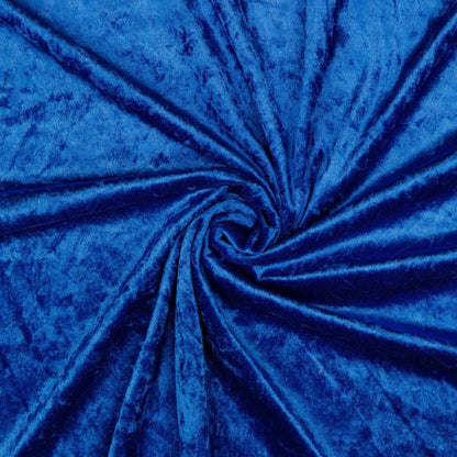 Velours mit Knittereffekt – kornblumenblau 160 g/m²