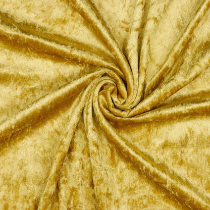 Velours mit Knittereffekt - Gold 160 g/m²